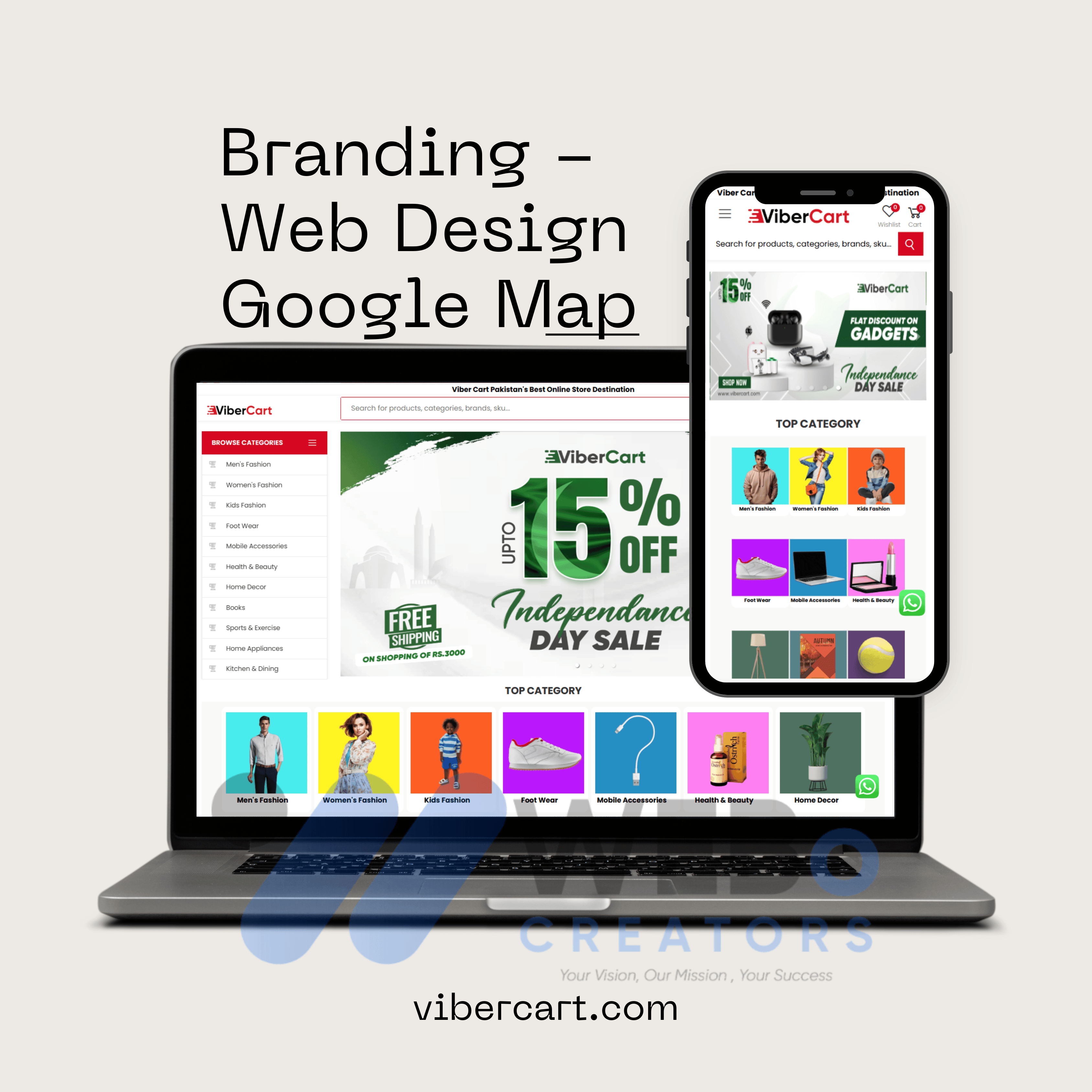 Ecommerce website design project for online shopping store